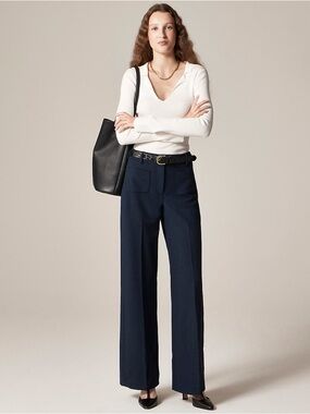 J.Crew Tall Carolina Pant in Four Sean Stretch in Navy Size 4T